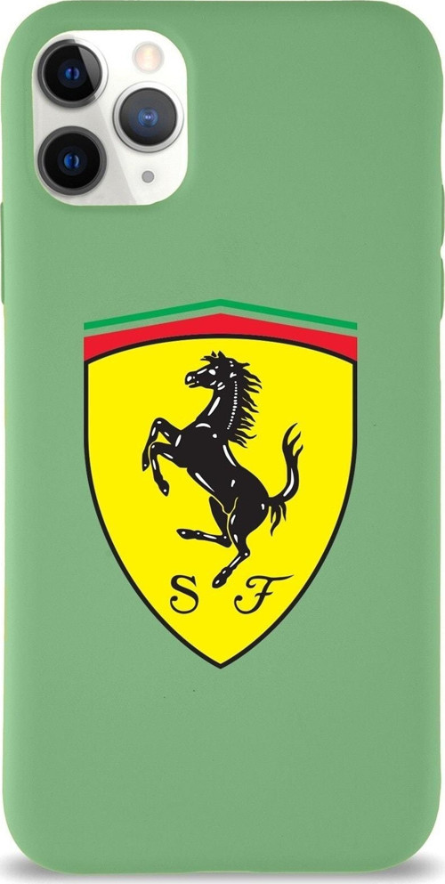 Iphone 11 Pro Max Uyumlu Lansman Kılıf Ferrari Tasarımlı Altı Kapalı Içi Kadife Kaplı Kapak