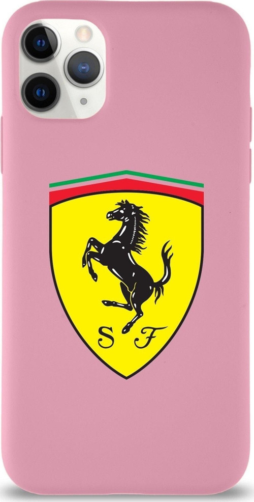 Iphone 11 Pro Max Uyumlu Lansman Kılıf Ferrari Tasarımlı Altı Kapalı Içi Kadife Kaplı Kapak