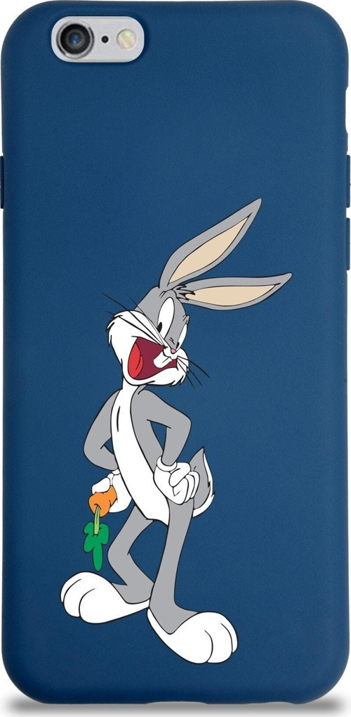 Iphone 6 Plus Uyumlu Lansman Kılıf Bugs Bunny Tasarımlı Altı Kapalı Içi Kadife Kaplı Kapak