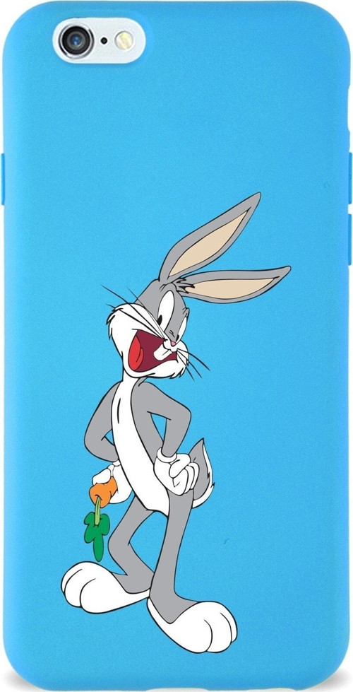 Iphone 6 Plus Uyumlu Lansman Kılıf Bugs Bunny Tasarımlı Altı Kapalı Içi Kadife Kaplı Kapak
