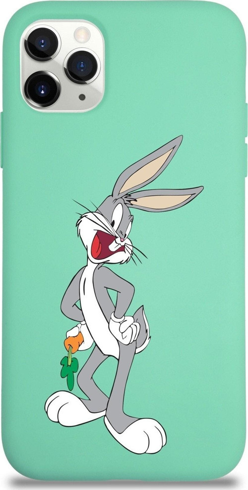 Iphone 11 Pro Uyumlu Lansman Kılıf Bugs Bunny Tasarımlı Altı Kapalı Içi Kaplı Kapak