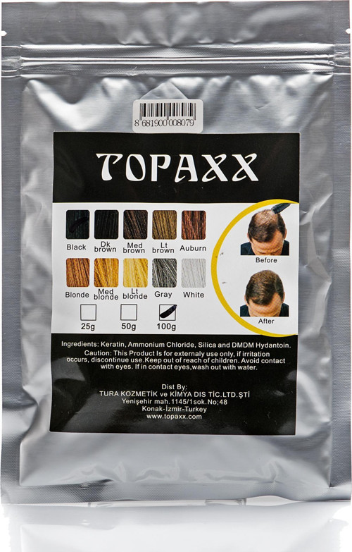 Siyah/Black Saç Dolgunlaştırıcı ve Seyrek Kapatıcı Saç Fiber Tozu 100g Refill Paket