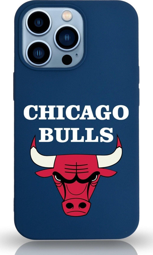 Iphone 13 Pro Uyumlu Lansman Kılıf Chicago Bulls Tasarımlı Altı Kapalı Içi Kadife Kaplı Kapak