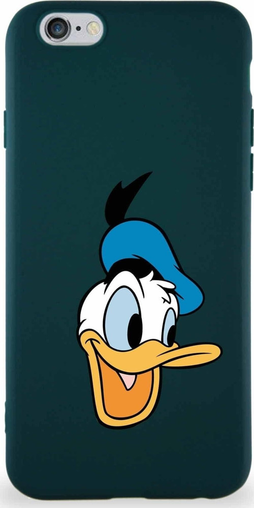 Iphone 6S Uyumlu Soft Premier Kapak Donald Duck-A Tasarımlı Silikon Kılıf - Yeşil