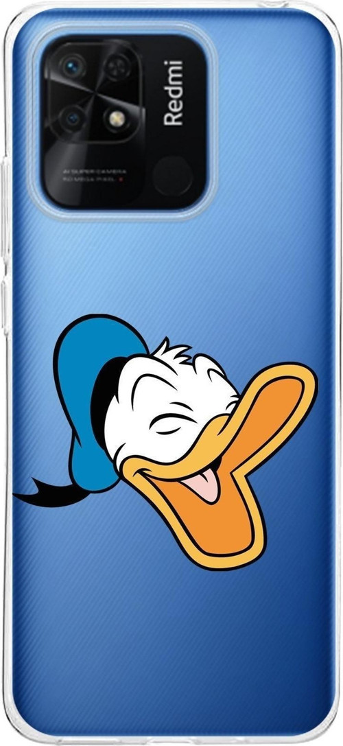 Redmi 10C Kapak Donald Duck Tasarımlı Şeffaf Kılıf