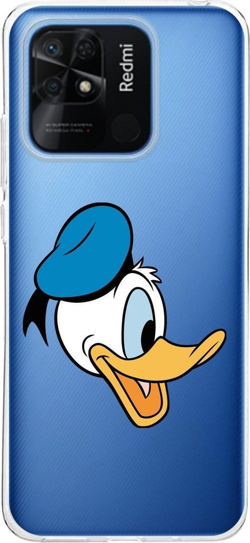 Redmi 10C Kapak Donald Duck Tasarımlı Şeffaf Kılıf