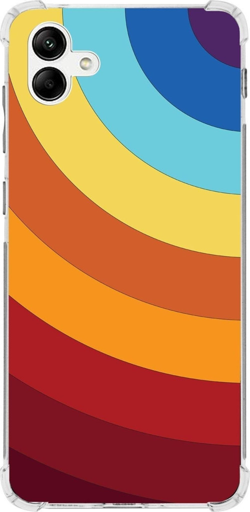 Samsung Galaxy A04 Köşe Korumalı Antişok Kapak Renk Cümbüşü Tasarımlı Şeffaf Kılıf