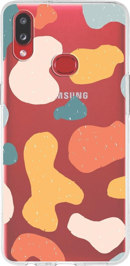Samsung Galaxy A10S Uyumlu Kapak Grunge Tasarımlı Şeffaf Silikon Kılıf