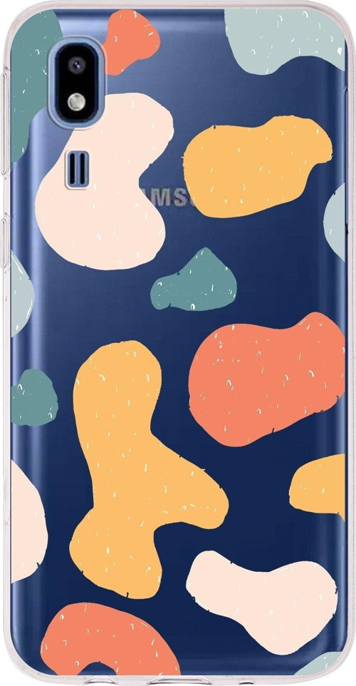 Samsung Galaxy A2 Core Uyumlu Kapak Grunge Tasarımlı Şeffaf Silikon Kılıf