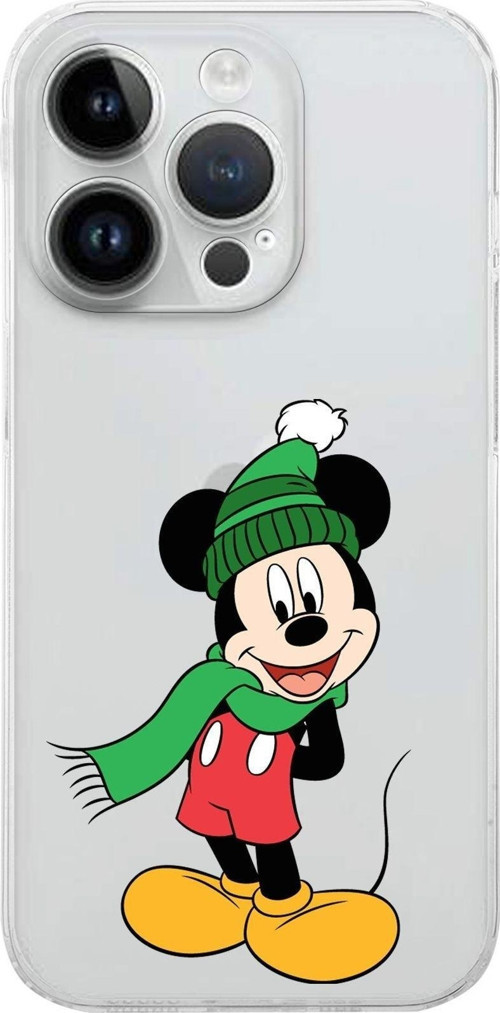 Apple Iphone 14 Pro Max Uyumlu Kamera Korumalı Kapakmickey Mouse Tasarımlı Şeffafkılıf