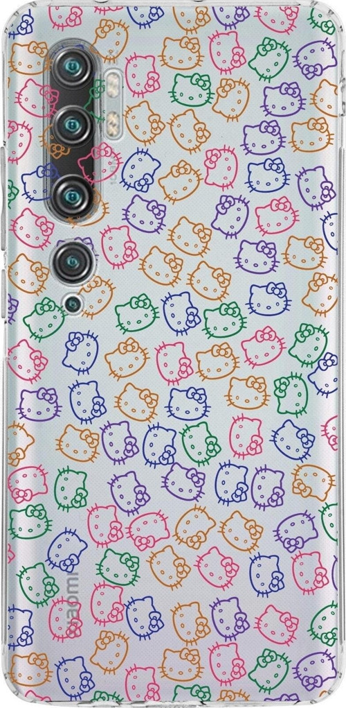 Xiaomi Mi Note 10 Pro Kamera Korumalı Kapak Hello Kitty Tasarımlı Şeffaf Kılıf