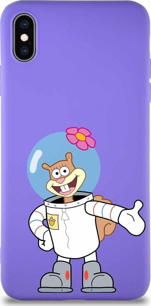 Apple Iphone Xs Max Soft Premier Kapak Sandy Tasarımlı Silikon Kılıf - Mor