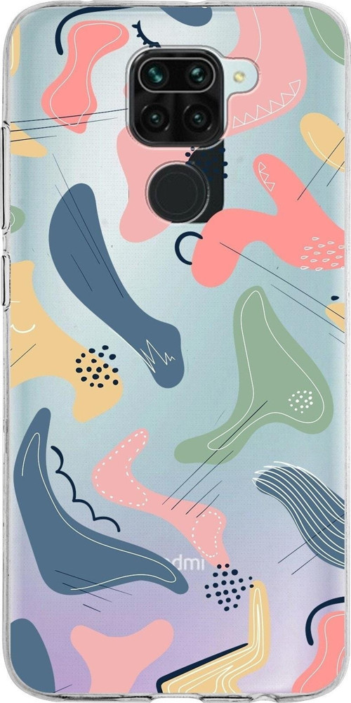 Xiaomi Redmi Note 9 Uyumlu Kapak Abstract Tasarımlı Şeffaf Silikon Kılıf