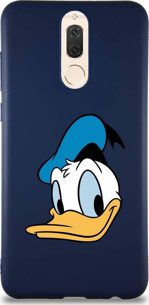 Huawei Mate 10 Lite Soft Premier Kapak Donald Duck-B Tasarımlı Silikon Kılıf - Lacivert