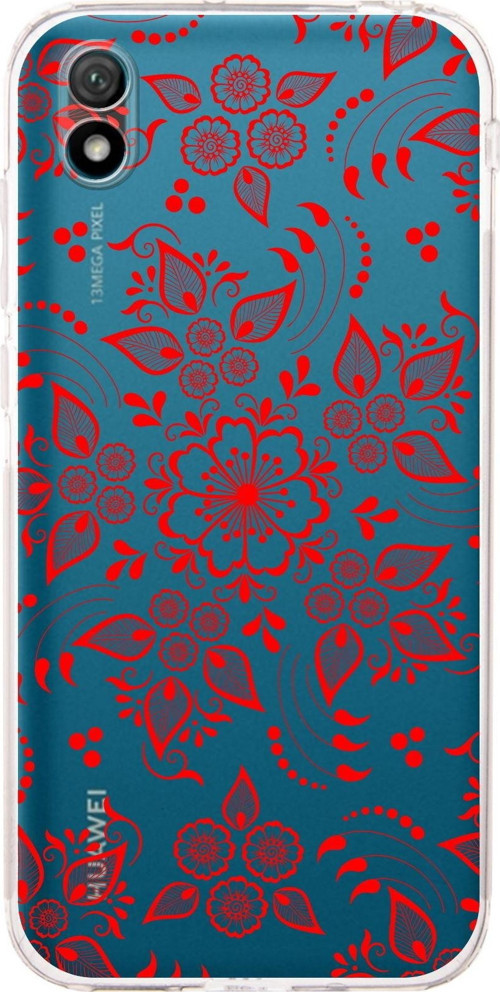 Huawei Y5 2019 Kamera Korumalı Kapak Nostalji Desen Tasarımlı Şeffaf Kılıf