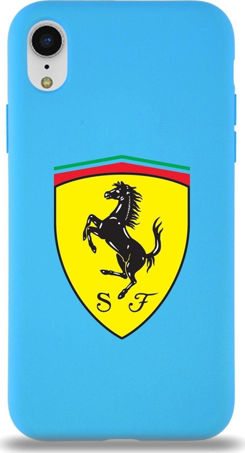 Iphone Xr Uyumlu Lansman Kılıf Ferrari Tasarımlı Altı Kapalı Içi Kadife Kaplı Kapak