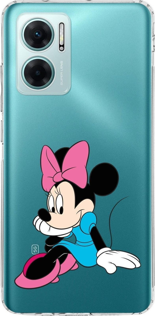 Redmi Note 11E Kamera Korumalı Kapak Minnie Mouse Tasarımlı Şeffaf Kılıf