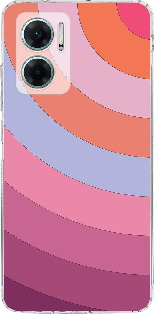 Redmi Note 11E Kamera Korumalı Kapak Renk Cümbüşü Tasarımlı Şeffaf Kılıf