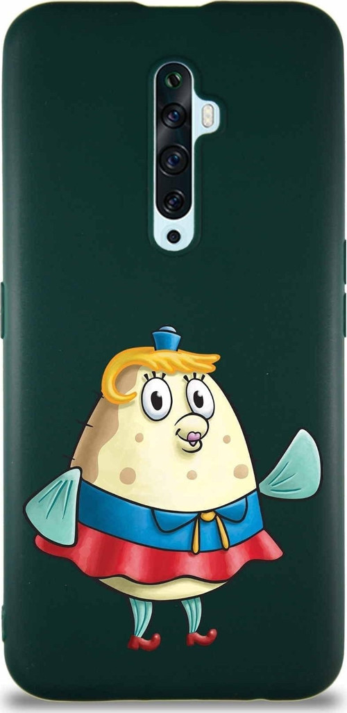 Oppo Reno 2Z Soft Premier Kapak Puff Tasarımlı Silikon Kılıf - Yeşil