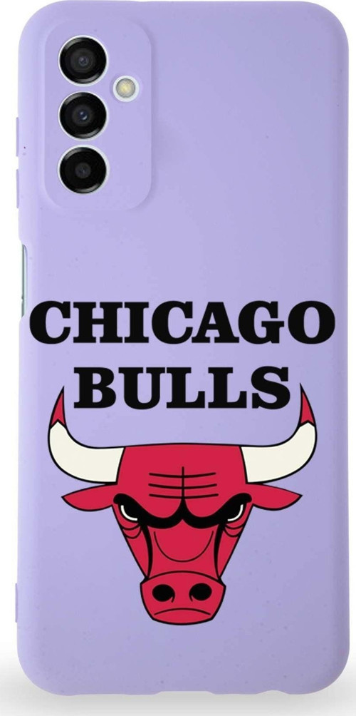 Samsung Galaxy A04S Uyumlu Lansman Kılıf Altı Kapalı Içi Kadife Chicago Bulls Tasarımlı Kapak