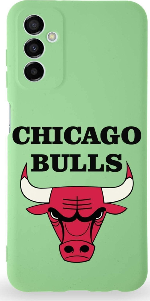 Samsung Galaxy A04S Uyumlu Lansman Kılıf Altı Kapalı Içi Kadife Chicago Bulls Tasarımlı Kapak
