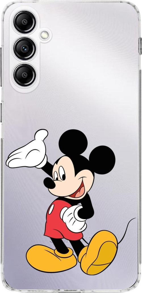 Samsung Galaxy A24 Kamera Korumalı Kapak Mickey Mouse Tasarımlı Şeffaf Kılıf