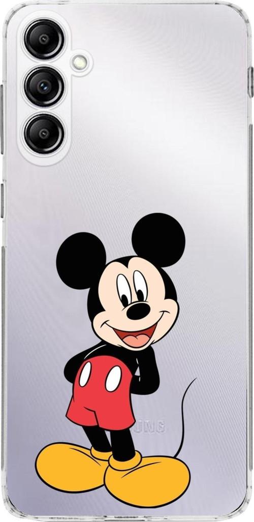 Samsung Galaxy A24 Kamera Korumalı Kapak Mickey Mouse Tasarımlı Şeffaf Kılıf