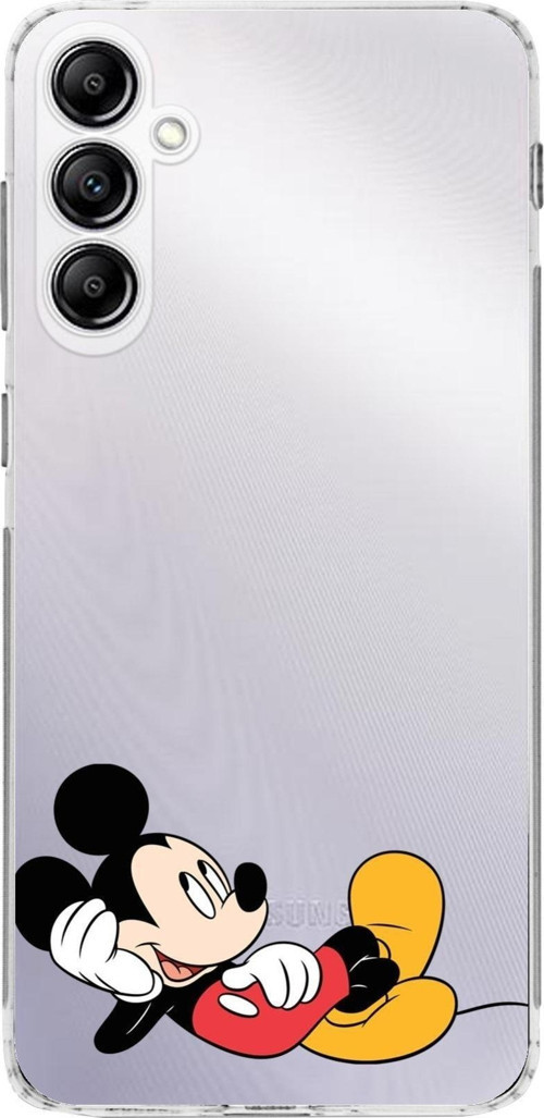 Samsung Galaxy A24 Kamera Korumalı Kapak Mickey Mouse Tasarımlı Şeffaf Kılıf