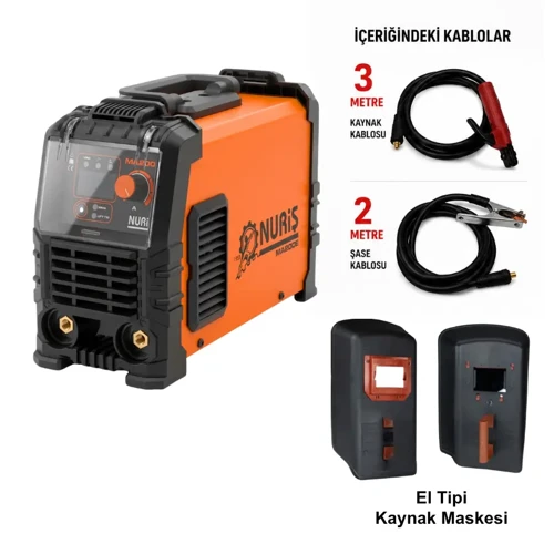 MA200E İnverter Kaynak Makinesi 200A + Kaynak Maskesi Hediye