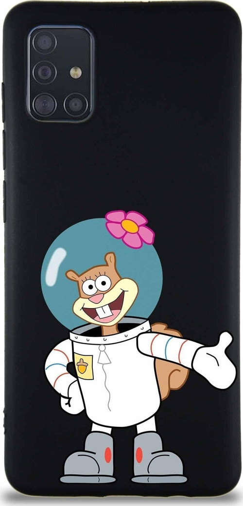 Samsung Galaxy M31S Soft Premier Kapak Sandy Tasarımlı Silikon Kılıf - Siyah