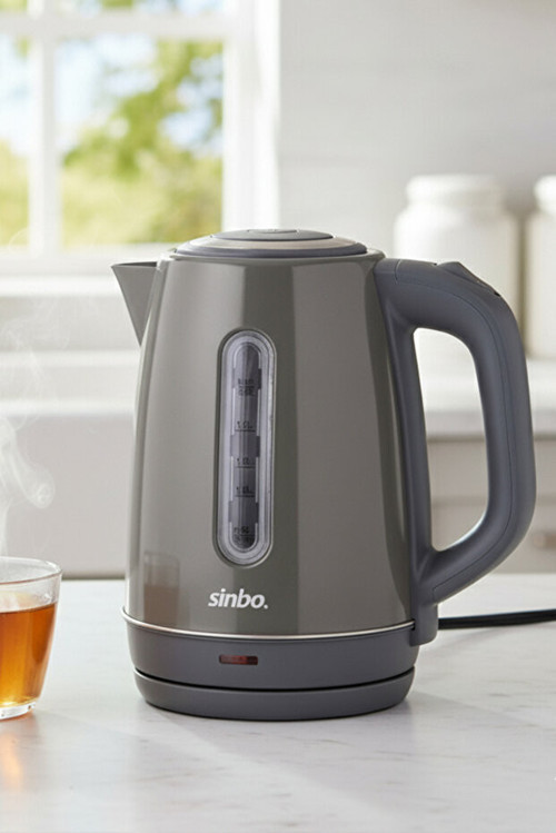 Inox Su Isıtıcı Kettle Paslanmaz Çelik SK-8031 Koyu Gri