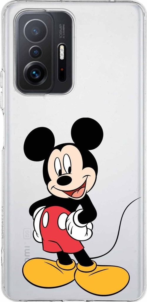 Xiaomi Mi 11T Pro Kamera Korumalı Kapak Mickey Mouse Tasarımlı Şeffaf Kılıf