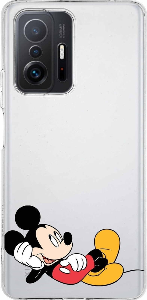 Xiaomi Mi 11T Pro Kamera Korumalı Kapak Mickey Mouse Tasarımlı Şeffaf Kılıf