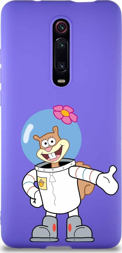 Xiaomi Mi 9T Pro Soft Premier Kapak Sandy Tasarımlı Silikon Kılıf - Mor
