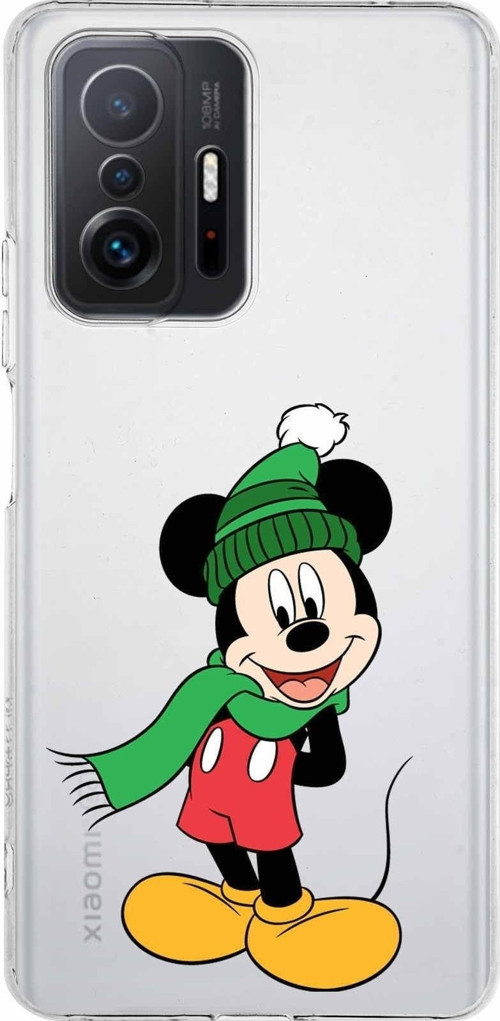Xiaomi Mi 11T Pro Kamera Korumalı Kapak Mickey Mouse Tasarımlı Şeffaf Kılıf