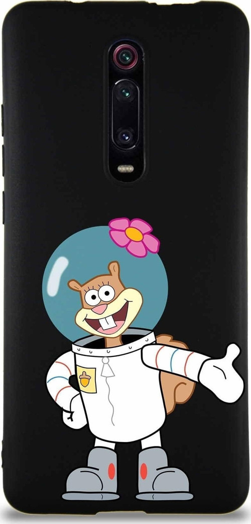 Xiaomi Mi 9T Pro Soft Premier Kapak Sandy Tasarımlı Silikon Kılıf - Siyah