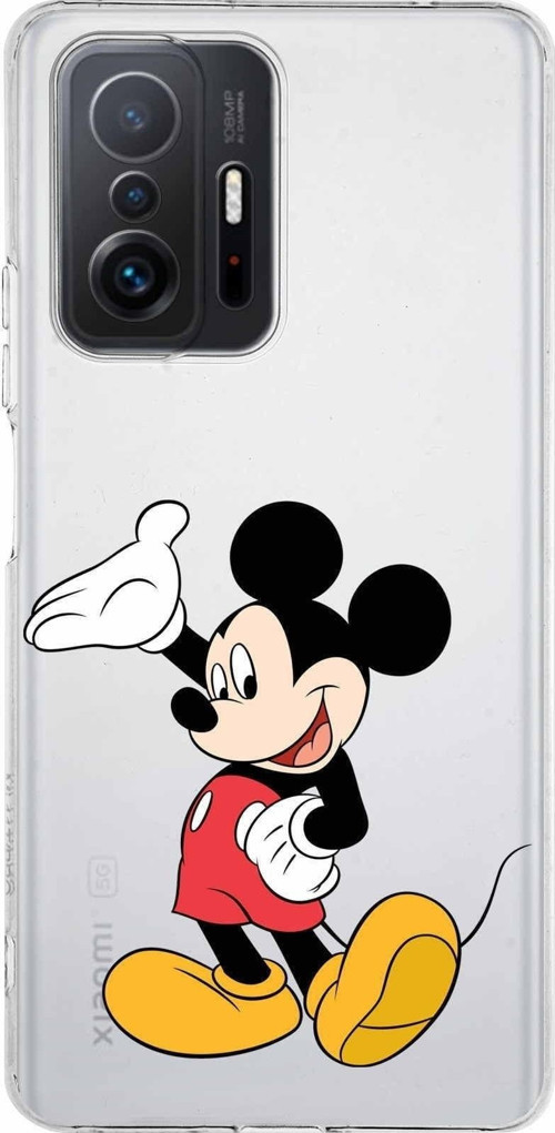 Xiaomi Mi 11T Pro Kamera Korumalı Kapak Mickey Mouse Tasarımlı Şeffaf Kılıf