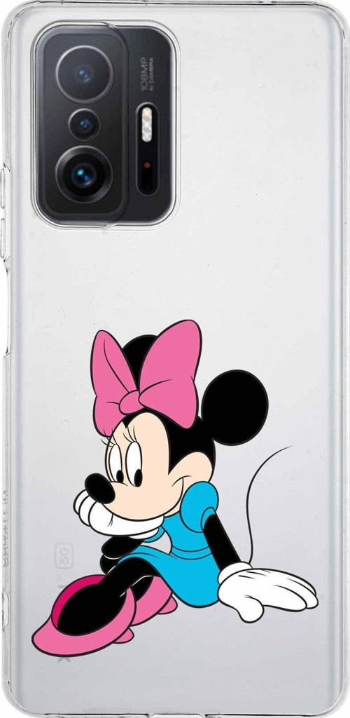 Xiaomi Mi 11T Pro Uyumlu Kapak Minnie Mouse Tasarımlı Şeffaf Kılıf