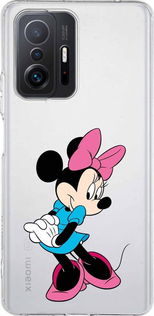 Xiaomi Mi 11T Pro Uyumlu Kapak Minnie Mouse Tasarımlı Şeffaf Kılıf