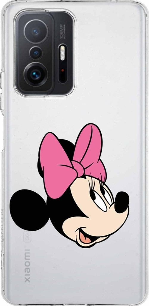 Xiaomi Mi 11T Pro Uyumlu Kapak Minnie Mouse Tasarımlı Şeffaf Kılıf