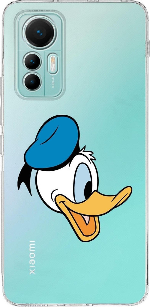 Xiaomi Mi 12 Lite Uyumlu Kapak Donald Duck Tasarımlı Şeffaf Silikon Kılıf