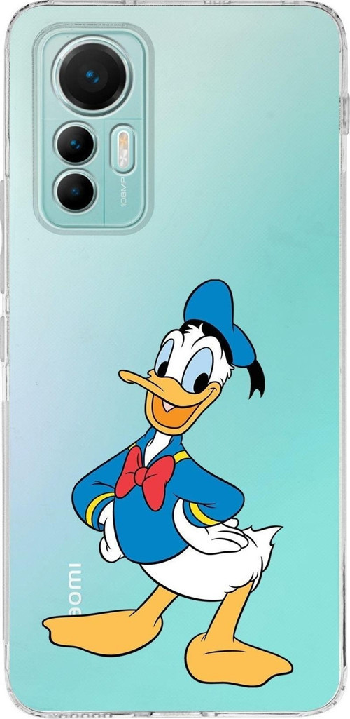 Xiaomi Mi 12 Lite Uyumlu Kapak Donald Duck Tasarımlı Şeffaf Silikon Kılıf