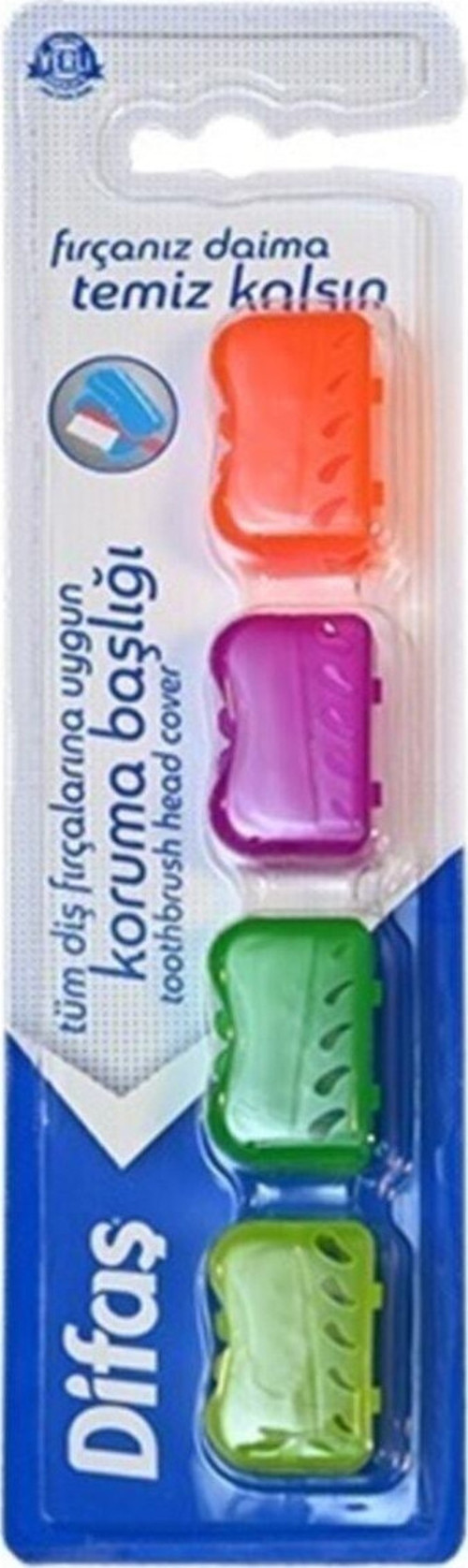 Diş Fırçası Koruma Başlığı - Koruma Kabı 4 Lü 1 Paket (Tüm Diş Fırçalarına Uygun)