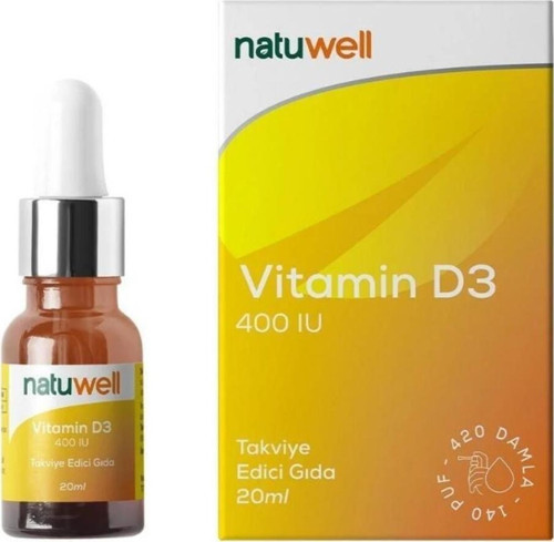 Vitamin D3 400 Iu Damla 20 Ml