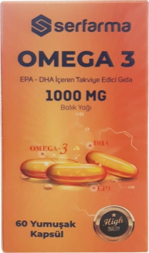Omega 3 1000 Mg 60 Yumuşak Kapsül