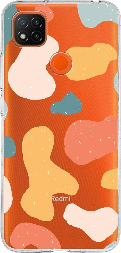 Xiaomi Redmi 9C Uyumlu Kapak Grunge Tasarımlı Şeffaf Silikon Kılıf