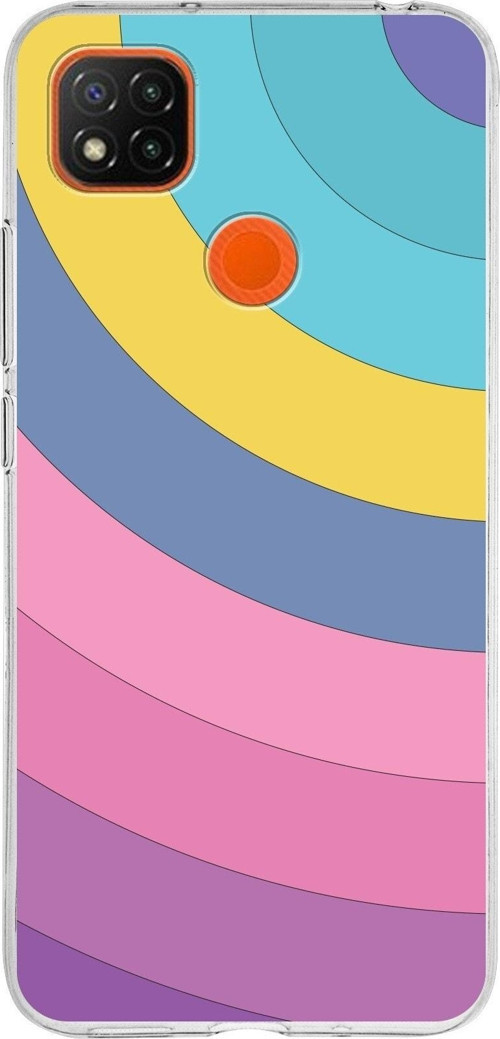 Xiaomi Redmi 9C Uyumlu Kapak Renk Cümbüşü Tasarımlı Şeffaf Silikon Kılıf