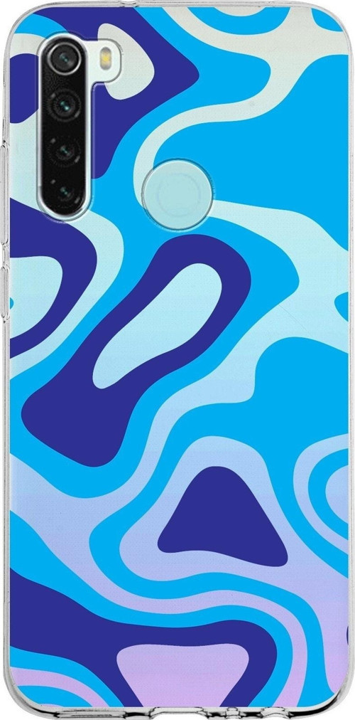 Xiaomi Redmi Note 8 Uyumlu Kapak Renkli Desen Tasarımlı Şeffaf Silikon Kılıf