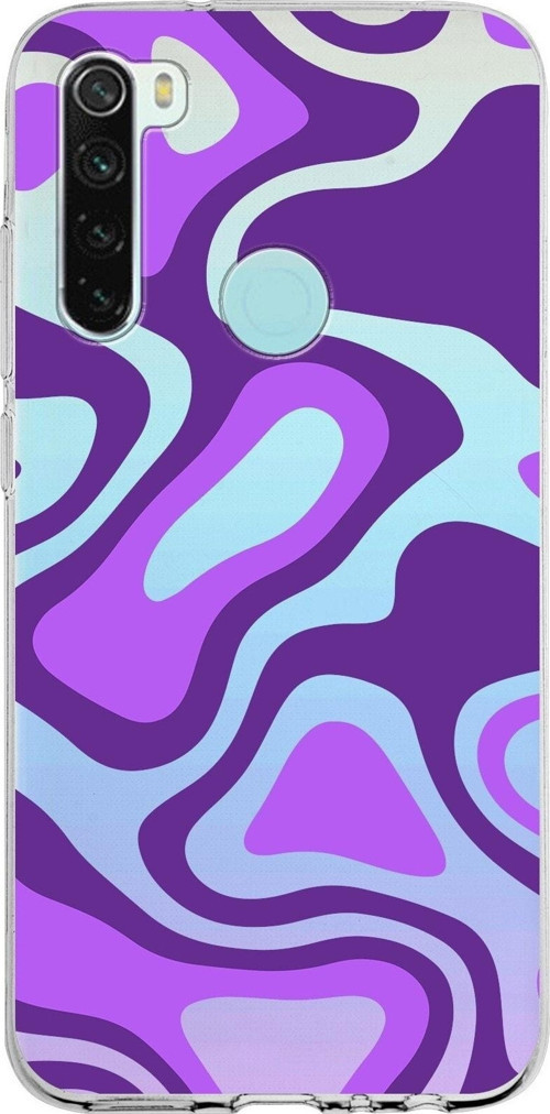 Xiaomi Redmi Note 8 Uyumlu Kapak Renkli Desen Tasarımlı Şeffaf Silikon Kılıf