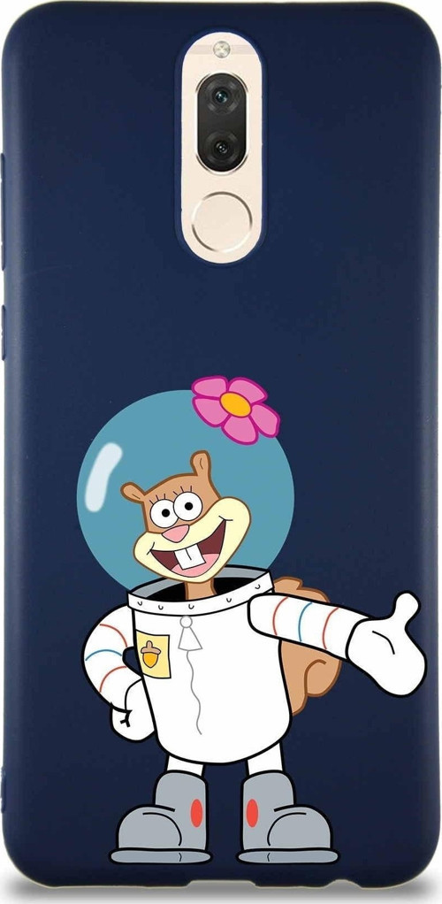 Huawei Mate 10 Lite Soft Premier Kapak Sandy Tasarımlı Silikon Kılıf - Lacivert